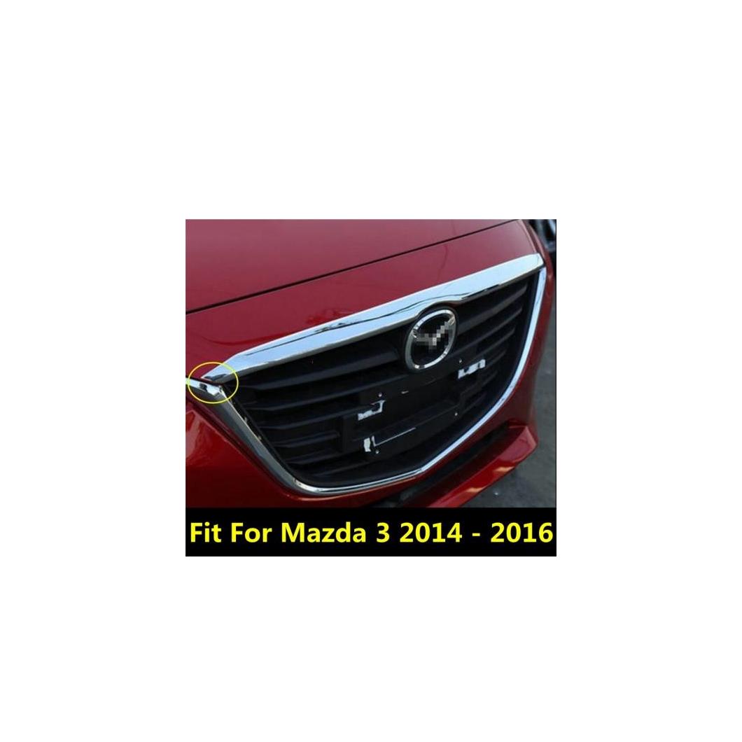 ABS フロント フード グリル グリル リア トランク テール ゲート ストリップ カバー トリム アクセサリー エクステリア 適用: MAZDA3 アクセラ セダン 2014 2015 2016 AL-PP-0655 AL Interior parts for cars