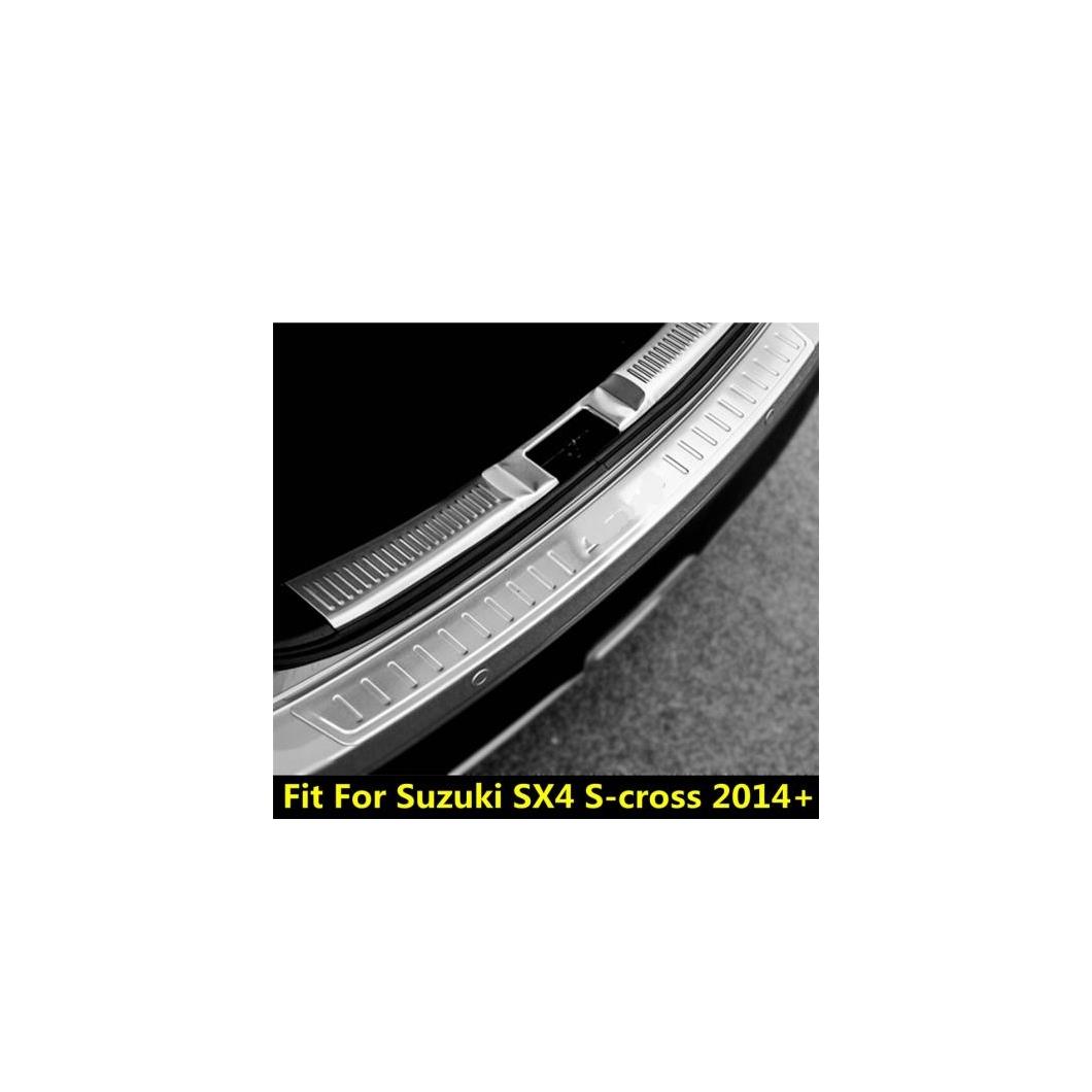 2ピース ステンレス スチール リア トランク テール ゲート ドア バンパー シル プレート カバー アクセサリー エクステリア 適用: スズキ SX4 S-クロス 2014-2021 AL-PP-0684 AL Interior parts for cars