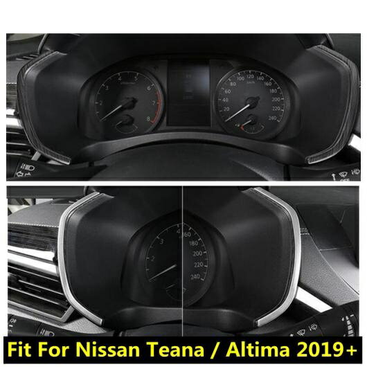 アクセサリー 適用: 日産 アルティマ/ティアナ 2019 2020 ステンレス スチール ダッシュボード インストルメント ゲージ スクリーン カバー キット トリム AL-PP-1163 AL Exterior parts for cars