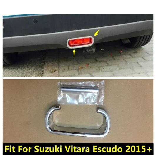 ABS クローム アクセサリー 適用: スズキ ビターラ エスクード 2015-2020 リア バック テール ブレーキ パーキング ライト ランプ カバー トリム 2ピース エクステリア AL-PP-1319 AL Exterior parts for cars