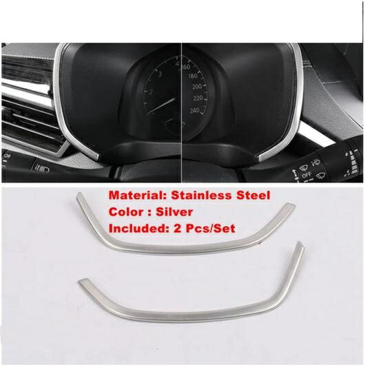 シルバー リフト ボタン/ドア スピーカー/グローブ ストレージ ボックス/リア エア AC/ダッシュボード カバー トリム 適用: 日産 アルティマ/ティアナ ダッシュボード ストライプ AL-PP-1523 AL Interior parts for cars