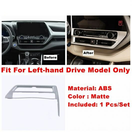 ステアリング ホイール ダッシュボード エア AC ドア ボウル ギア パネル カバー トリム 適用: トヨタ ハイランダー/クルーガー 2020-2022 マット タイプM AL-PP-1887 AL Interior parts for cars