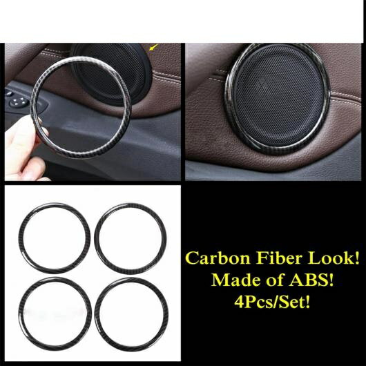 スピーカー ダッシュボード エア AC 吹き出し口 ハンドル ボウル ギア パネル カバー キット トリム カーボンファイバー インテリア アクセサリー 適用: BMW X1 F48 2016-2021 タイプA AL-PP-1894 AL Interior parts for cars