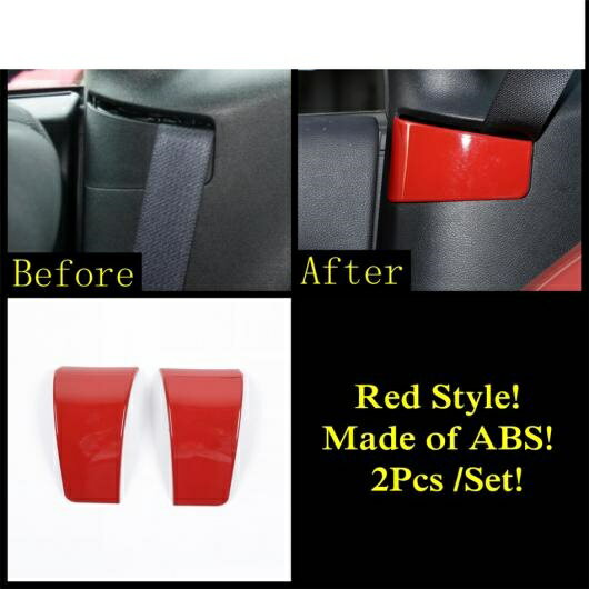 レッド アクセサリー インテリア 適用: ダッジ/DODGE チャレンジャー 2015-2021 ヘッド ライト ドア ハンドル ウインドウ リフト ギア パネル エア AC 吹き出し口 カバー トリム タイプA AL-PP-1907 AL Interior parts for cars
