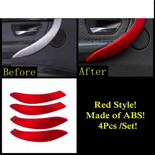 ギア パネル ハンドル ボウル セントラル AC エア フレーム カバー キット トリム レッド アクセサリー インテリア 適用: BMW 3 4シリーズ F30 F32 320i 2013-2018 モデルC AL-PP-1936 AL Interior parts for cars