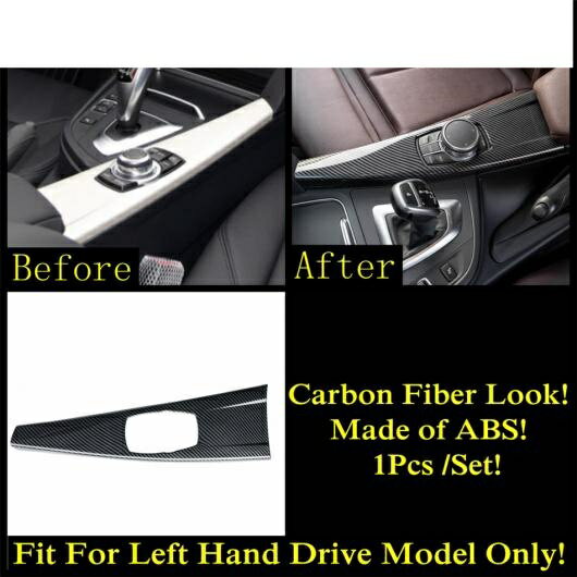 センター コントロール マルチメディア ギア シフト パネル アームレスト ストレージ ボックス カバー トリム アクセサリー 適用: BMW 3 4シリーズ F30 F32 320i 2013-2018 モデルA AL-PP-1947 AL Interior parts for cars