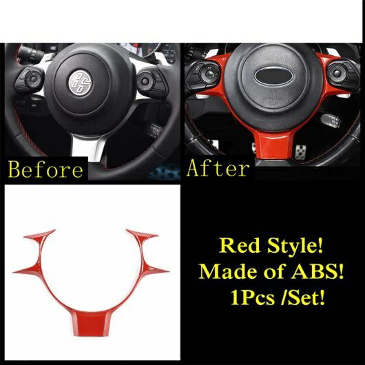 レッド アクセサリー 適用: スバル BRZ/トヨタ GT86 2013-2021 アームレスト ドア ストリップ ハンドル ボウル AC エア ホイール ギア シフター パネル カバー トリム タイプC AL-PP-1987 AL Interior parts for cars