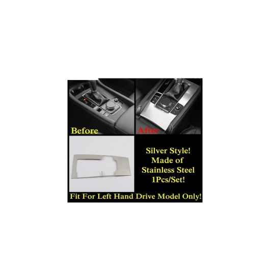 シルバー ステンレス スチール アクセサリー エア AC 吹き出し口/ヘッド ライト ボタン/カップホルダー カバー トリム 適用: MAZDA3 2019-2022 モデル H AL-OO-9589 AL Interior parts for cars