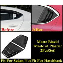 適用: MAZDA3 セダン 2014-2018 リア ウインドウ サイド ルーバー 吹き出し口 カバー トリム プラスチック アクセサリー マットブラック/カーボンファイバー/レッド マットブラック AL-OO-9651 AL Exterior parts for cars
