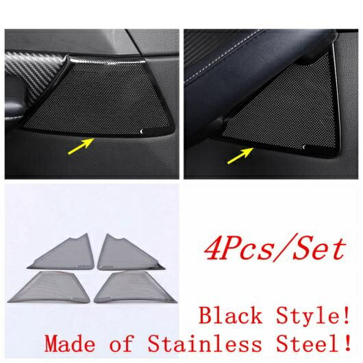 フロント ピラー A スピーカー ドア ハンドル オーディオ サウンド 装飾 カバー トリム 適用: マツダ CX-30 2020-2022 ステンレス スチール アクセサリー モデル C AL-OO-9709 AL Interior parts for cars