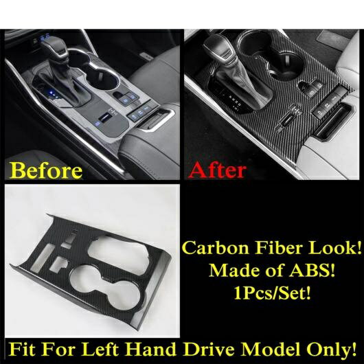 カーボンファイバー アクセサリー ウインドウ リフト ステアリング ホイール ギア ドリンクホルダー エア AC カバー トリム 適用: トヨタ ハイランダー/クルーガー 2020-2022 モデル G AL-OO-9713 AL Exterior parts for cars