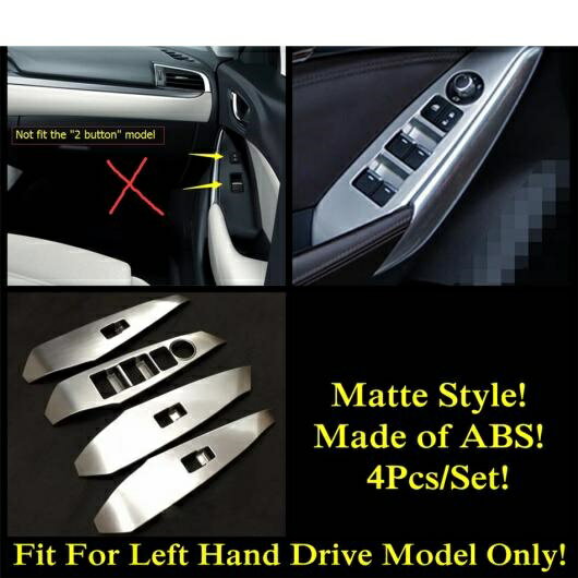 アームレスト ドア ハンドル ウインドウ リフト ボタン スイッチ パネル 装飾 カバー トリム カーボンファイバー/マット アクセサリー 適用: MAZDA6 2016 2017 マット スタイル AL-OO-9762 AL Interior parts for cars