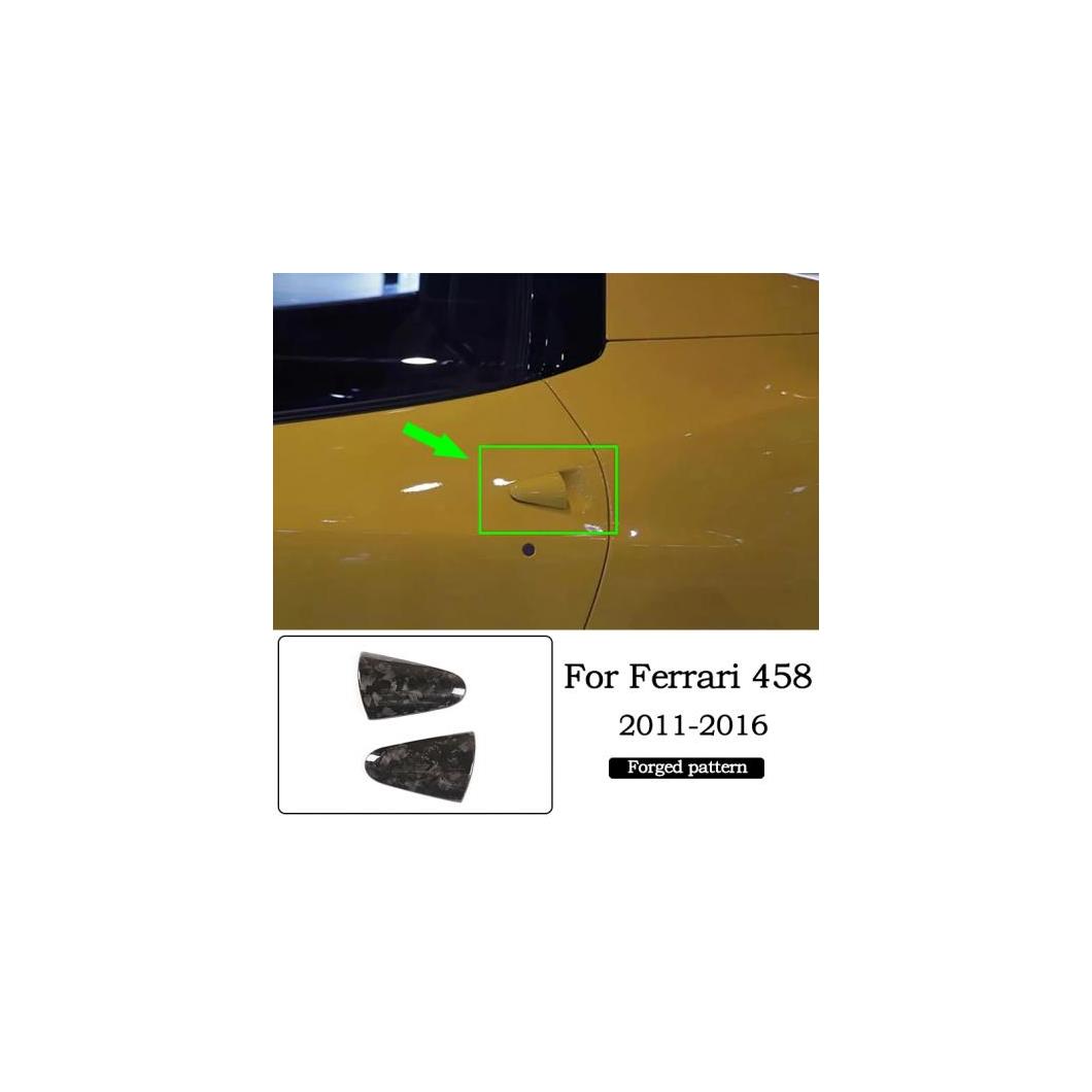 ギア パネル ガラス リフト スイッチ ドア ハンドル カバー トリム フォージド パターン 適用: フェラーリ/FERRARI 458 2011-2016 オート アクセサリー タイプ5 AL-PP-3362 AL Interior parts for cars