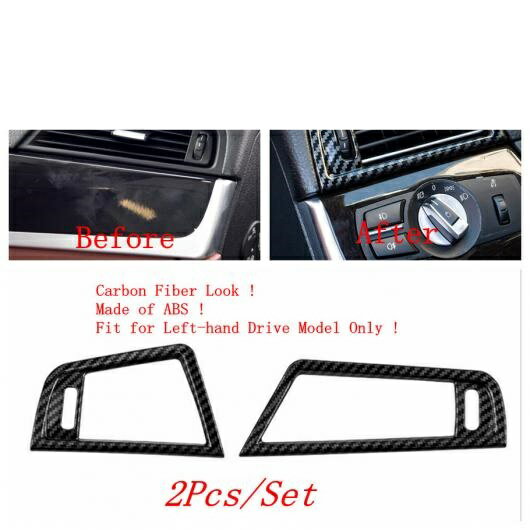サイド エアコン 吹き出し口 AC 装飾 フレーム ガーニッシュ カバー トリム 2ピース 適用: BMW 5シリーズ F10 F18 2011-2017 AL-PP-3690 AL Interior parts for cars