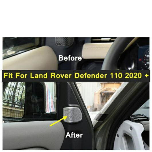 オーディオ ホーン ラウドスピーカー ツイーター フレーム カバー トリム アクセサリー 適用: ランド ローバー/ROVER ディフェンダー 110 2020-2022 インテリア キット AL-PP-3826 AL Interior parts for cars