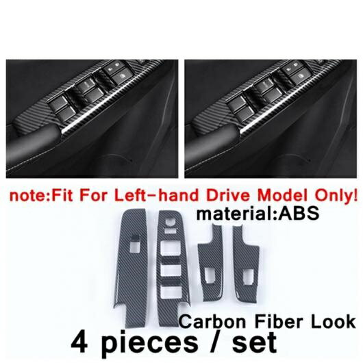 インナー ヘッド ライト ランプ スイッチ/アームレスト ボックス アンチ キック パネル AC 吹き出し口 カバー トリム 適用: いすゞ D-マックス 2021 2022 カーボンファイバー アクセサリー タイプ3 AL-PP-4087 AL Interior parts for cars