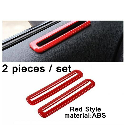 レッド インテリア キット 適用: ダッジ/DODGE チャレンジャー 2015-2021 ギア シフト ボックス パネル/エアコン AC 吹き出し口 カバー トリム ABS タイプD AL-PP-4104 AL Interior parts for cars