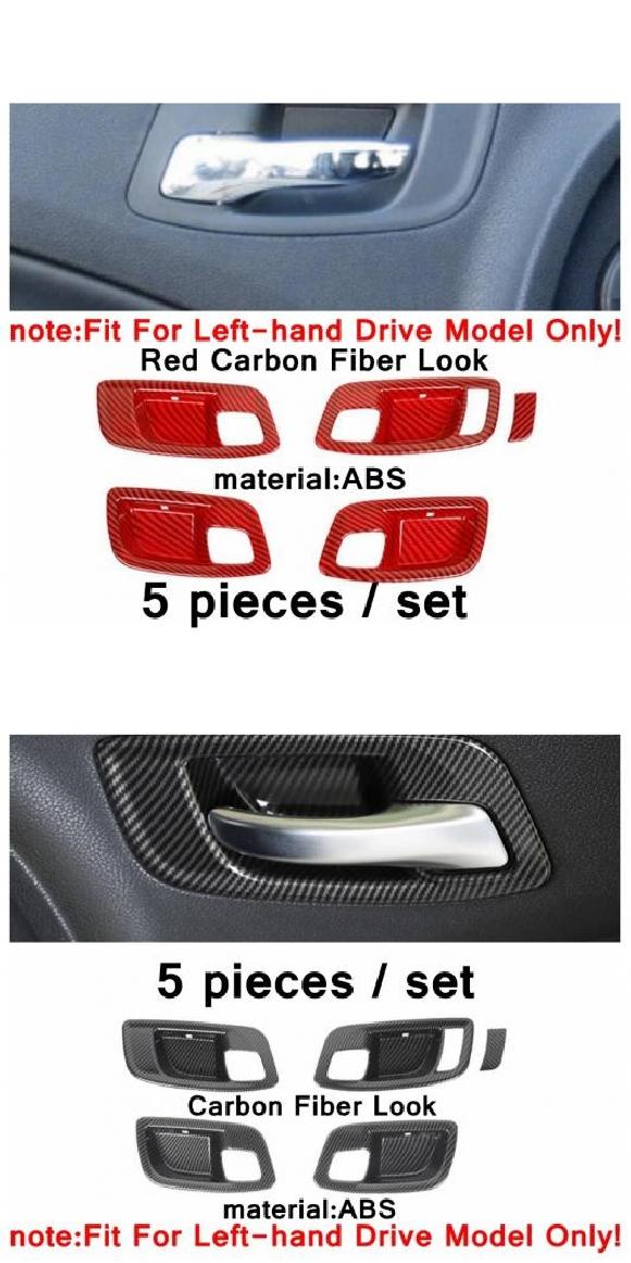 セントラル アームレスト ボックス スイッチ/ドア ボウル/ヘッドライト ボタン カバー トリム ABS 適用: ダッジ チャージャー 2015-2021 カーボンファイバー アクセサリー タイプ11・タイプ12 AL-PP-4114 AL Interior parts for cars