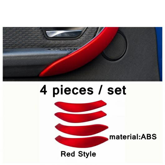 インテリア 適用: BMW 3 4シリーズ F30 F32 320i 2013-2018 ドア ハンドル ボウル/セントラル コントロール エアコン パネル カバー トリム レッド タイプ3 AL-PP-4118 AL Interior parts for cars