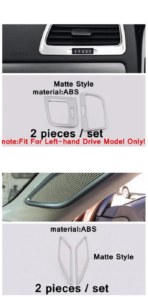 マット アクセサリー 適用: VW フォルクスワーゲン/VOLKSWAGEN ゴルフ 7 7.5 MK7 ハッチバック 2014-2019 グローブ ボックス ハンドル/オーディオ スピーカー/ガラス カバー トリム タイプ3・タイプ7 AL-PP-4276 AL Interior parts for