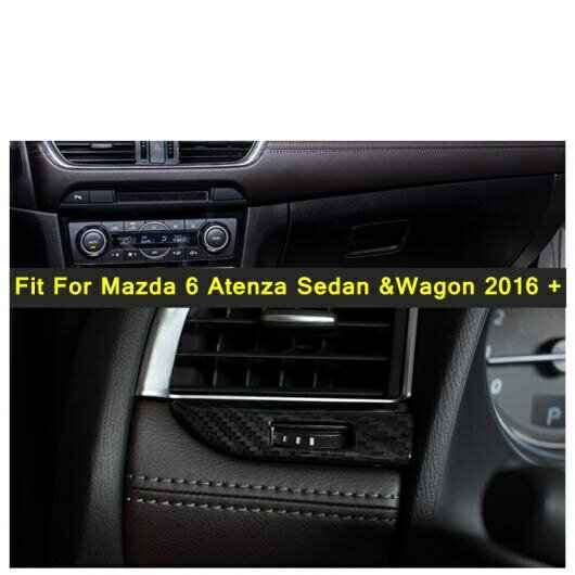 左ハンドル用 インテリア 適用: MAZDA6 アテンザ セダン ＆WAGON 2016 2017 セントラル コントロール インストルメント パネル 装飾 カバー トリム 2ピース AL-PP-4318 AL Car parts