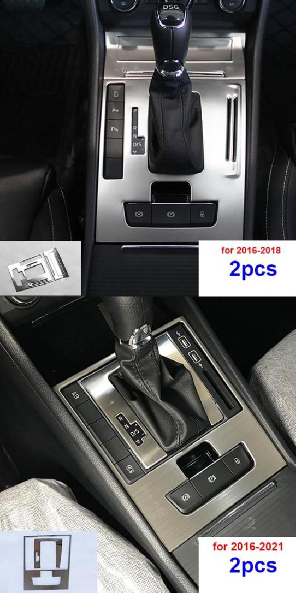 シルバー 適用: シュコダ スペルブ 2016-2017 2018 2019-2021 ギア スパンコール インテリア センター コンソール ブライト バー タイプ1・タイプ2 AL-PP-4927 AL Car parts