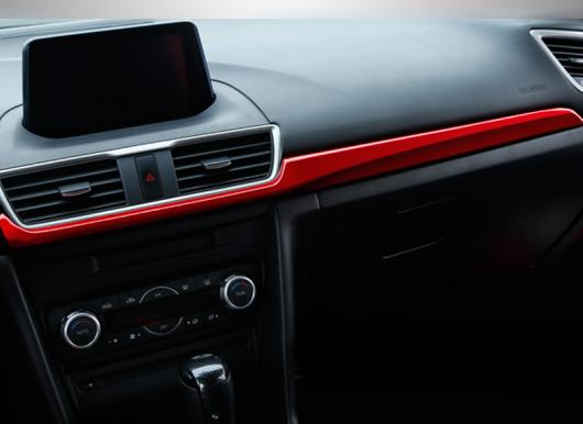 1ピース 適用: MAZDA3 アクセラ 2017 コンソール 装飾 ストリップ ステッカー AL-PP-5386 AL Interior parts for cars