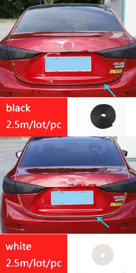 1ピース 適用: マツダ CX-5 CX-4 アテンザ ドア 衝突防止 ラバー ストリップ ストリップ 250cm AL-PP-5640 AL Interior parts for cars