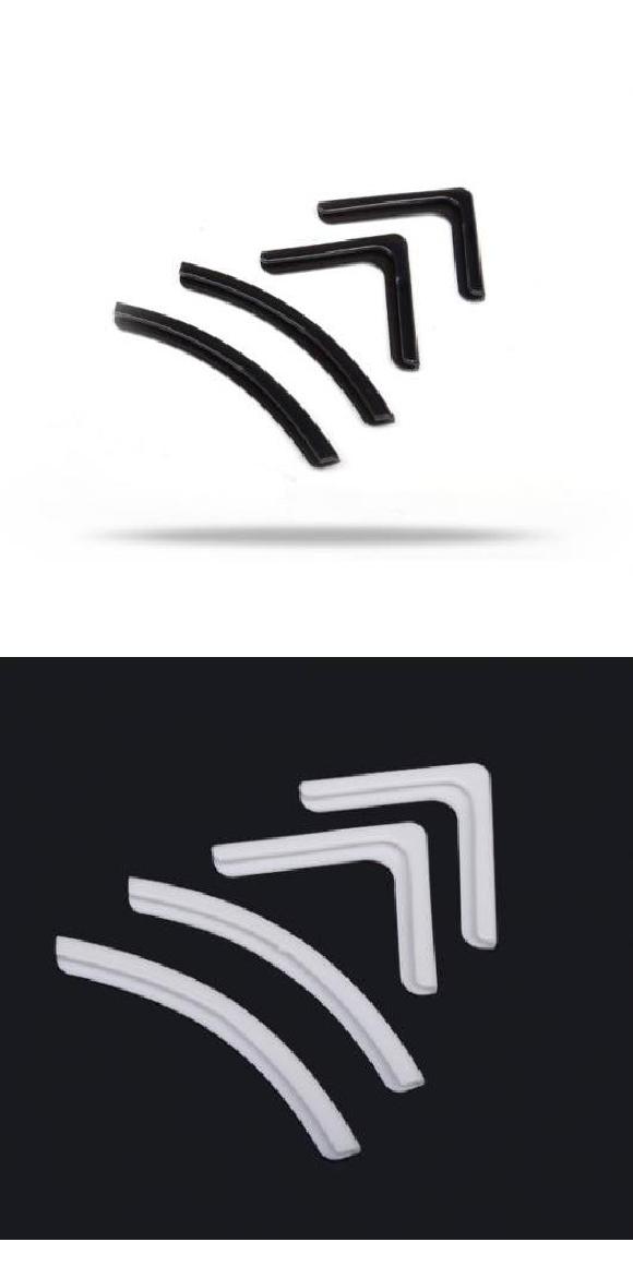 4ピース 適用: MAZDA3 アクセラ MAZDA6 アテンザ ドア コーナー コーナー ガード バー ブラック・ホワイト AL-PP-5729 AL Interior parts for cars