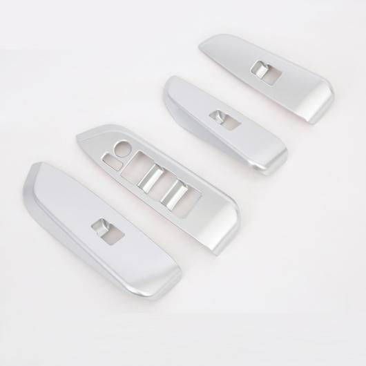 4ピース 適用: トヨタ ハイランダー 2015-2018 ウインドウ コントロール パネル 装飾 カバー ストリップ タイプ1 AL-PP-6164 AL Interior parts for carsのサムネイル