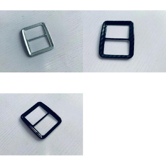 適用: ダイハツ アトレー ハイゼット カーゴ 2021 2022 ABS クローム メッキ ダブル フラッシュ ボタン フレーム 装飾 シルバー〜ピアノブラック AL-QQ-3683 AL Car parts