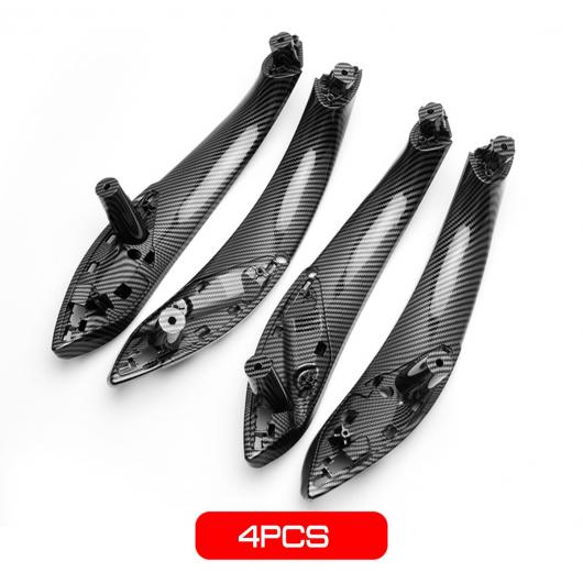 適用: BMW F30 F80 F31 F32 F34 F35 2012-2018 カーボンファイバー パターン インナー ドア ハンドル トリム パネル ハンドル インテリア ドア ハンドル 4ピース AL-QQ-5217 AL Interior parts for cars
