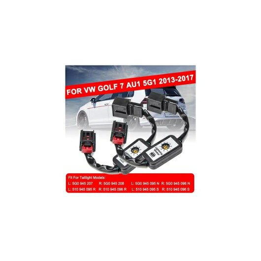 適用: フォルクスワーゲン/VOLKSWAGEN VW ゴルフ 7 2013-2017 2ピース/セット ダイナミック ウインカー インジケーター LED テールライト アドオン モジュール ケーブル ワイヤー ハーネス AL-QQ-5898 AL Car parts