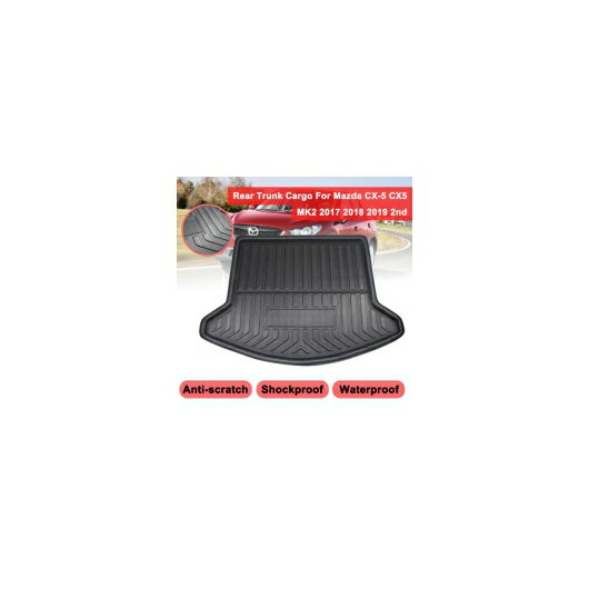 適用: マツダ CX-5 CX5 MK2 2017 2018 2019 2ND カーゴ ライナー ブーツ トレイ リア トランク カバー マット マット フロア カーペット キック パッド マッド 滑り止め マット AL-QQ-6003 AL Interior parts for cars
