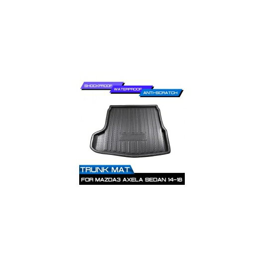 フロア マット カーペット 適用: MAZDA3 アクセラ セダン 2014 2015 2016 2017 2018 リア トランク 汚れ防止 カバー AL-QQ-7019 AL Interior parts for cars