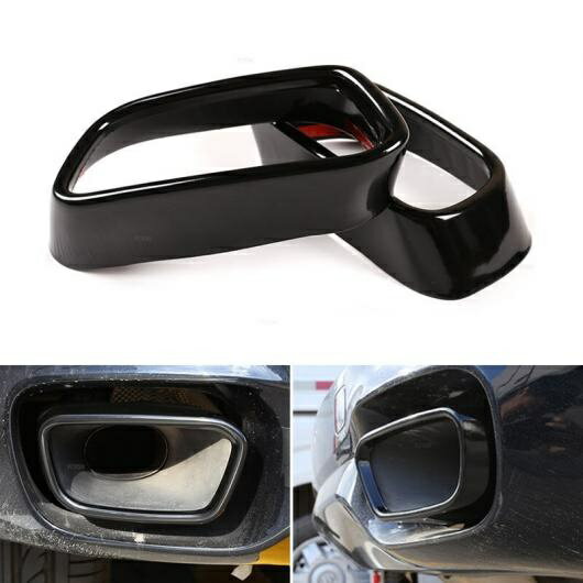 ステンレス スチール 光沢ブラック テール マフラー エキゾースト パイプ アウトプット カバー パーツ 適用: BMW/ビーエムダブリュー X5 F15 X6 F16 2015 2016 2017 2018 Mスポーツ AL-QQ-8063 AL Interior parts for cars