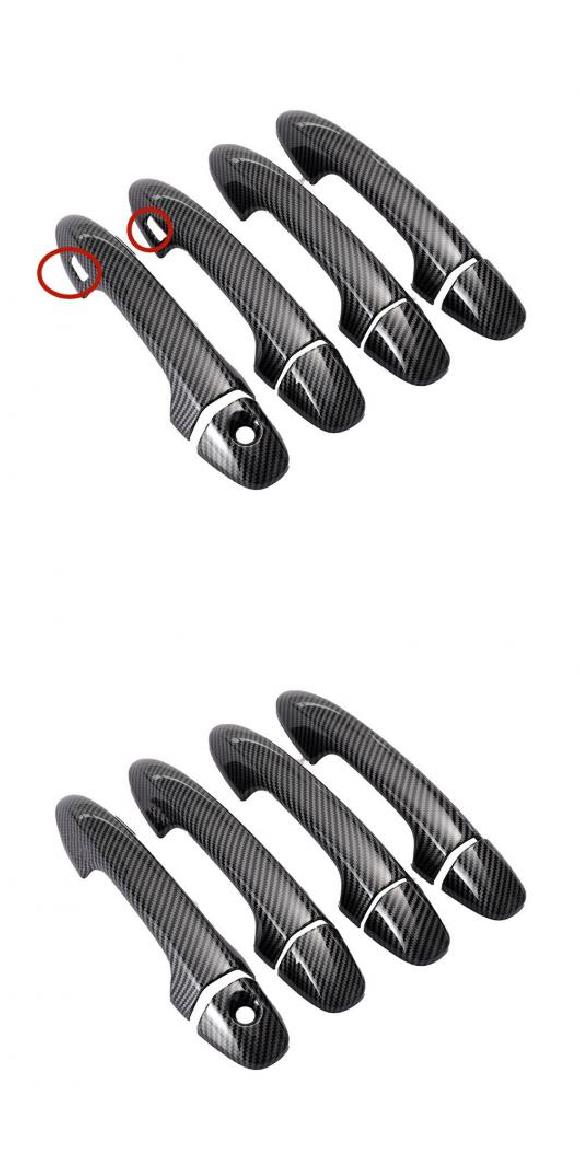 適用: トヨタ RAV4 RAV 4 XA40 2014-2019 カーボンファイバー クローム ドア ハンドル ボウル カバー インテリア トリム ステッカー スタイリング アクセサリー AL-RR-0732 AL Car parts