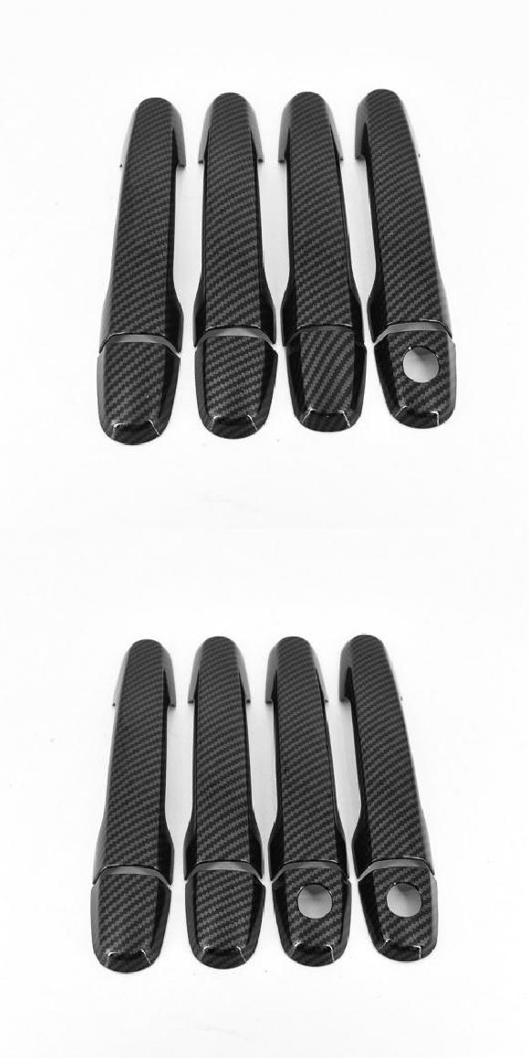 クローム カーボンファイバー ドア ハンドル カバー ボウル トリム 適用: トヨタ イスト イプサム 2002-2009 スタイリング アクセサリー AL-RR-1990 AL Car parts