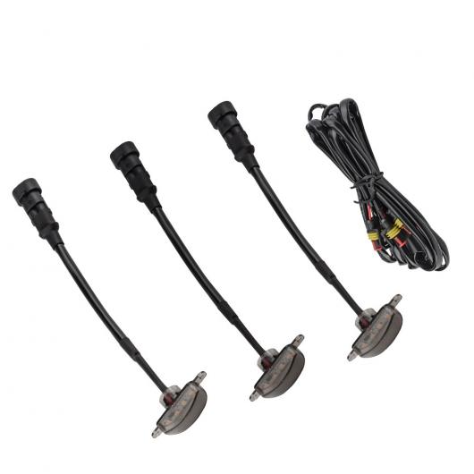 3ピース ラプター スタイル スモーク レンズ アンバー LED フロント グリル ランニング ライト 防水 インテーク ラジエーター グリル ライト 適用: フォード/FORD F150 イエロー AL-RR-5899 AL Car parts