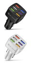 75W 6USB チャージャー 15A シガーソケット エレクトロニック チャージャー 12-32V マルチ USB チャージャー 電圧 レギュレーター QC3.0 ブラック・ホワイト AL-RR-6804 AL Car parts