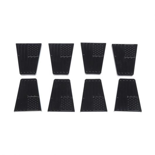 ABS ブラック ドア ヒンジ カバー プロテクター トリム キット 適用: ジープ/JEEP ラングラー JK 2007-2017 2/4ドア エクステリア アクセサリー 4ドア AL-RR-2551 AL Car parts