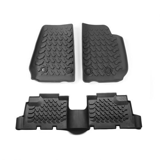 マット アンチスリップ ラバー リア 列 フロアマット パッド ライナー カーペット 適用: ジープ/JEEP ラングラー JK 2007-2017 4ドア AL-RR-2774 AL Interior parts for cars