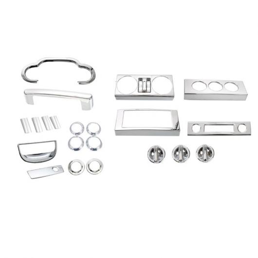 ステッカー 適用: ジープ/JEEP ラングラー インテリア 装飾 アクセサリー ジープ/JEEP ラングラー JK 2007 2008 2009 2010 クローム 21ピース AL-RR-3102 AL Exterior parts for cars