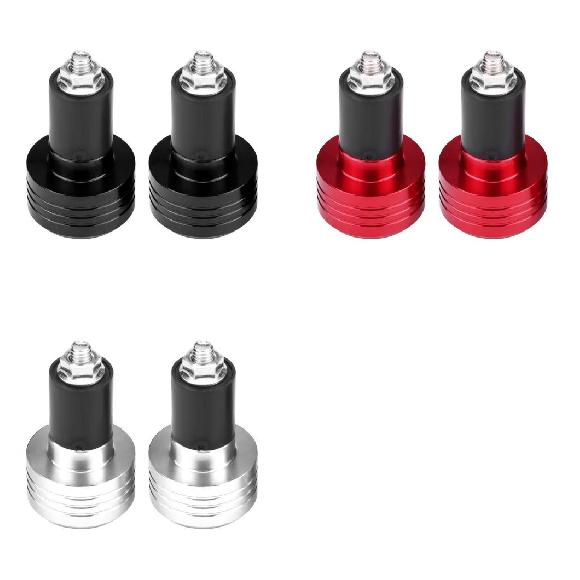 ペア 22mm ユニバーサル アルミニウム オートバイ グリップ ハンドルバー エンド ウェイト バランス プ..