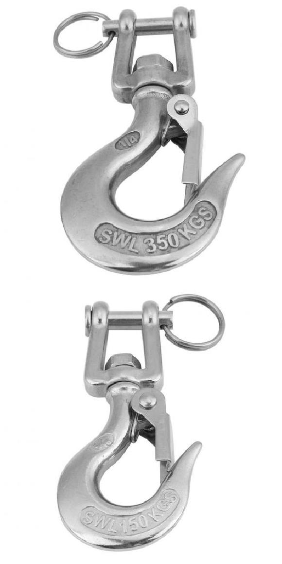 304 ステンレス スチール 回転式 クロー ホイストチェーン リフティング フック チェーン カーゴ フック 360 度 回転 フック スライディング フック 350KG・150KG AL-RR-3427 AL Car parts