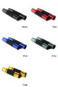 2ピース オートバイ ハンドルバー グリップ CNC ラバー ゲル ハンド グリップ 適用: オートバイ ハンドル 22mm ON 左 24mm ON 右 ブラック~ゴールド AL-RR-4735 AL Car parts