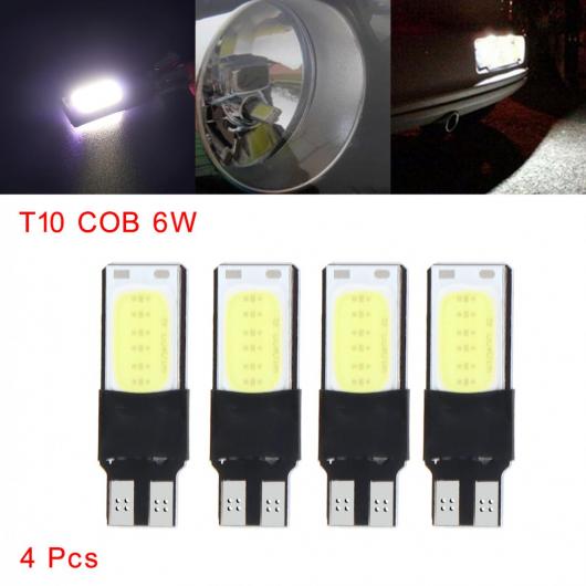 4ピース T10 W5W LED インテリア ライト 194 168 2825 12961 ホワイト LED 6W NO エラー COB CAN-BUS サイド ランプ ウェッジ ライト パーキング バルブ AL-RR-7500 AL Car parts