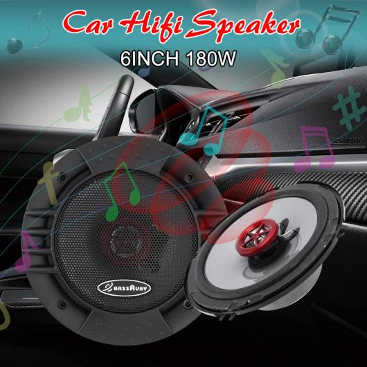 1 ペア 6インチ 2 ウェイ 同軸 スピーカー ユニバーサル オート オーディオ ステレオ フル レンジ 周波..