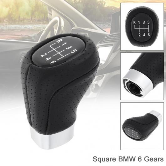6速 マニュアル ギア シフト ノブ 適用: BMW 1 3シリーズ E81 E82 E87 E88 E90 E91 E92/6 ギア モデル ブラック AL-RR-8195 AL Interior parts for cars