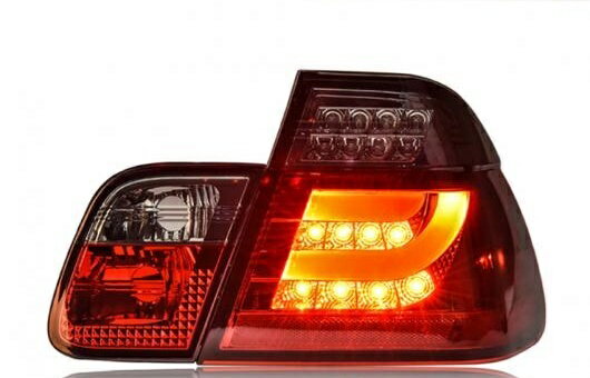 テール ランプ 適用: BMW/ビーエムダブリュー E46 ライト 2001-2004 LED リア DRL + ブレーキ パーク シグナル ストップ レッド AL-HH-0050 Car parts
